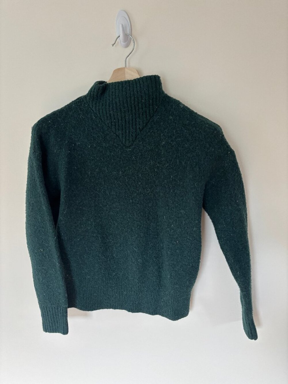 Madewell Forest Green Mock Neck Sweater